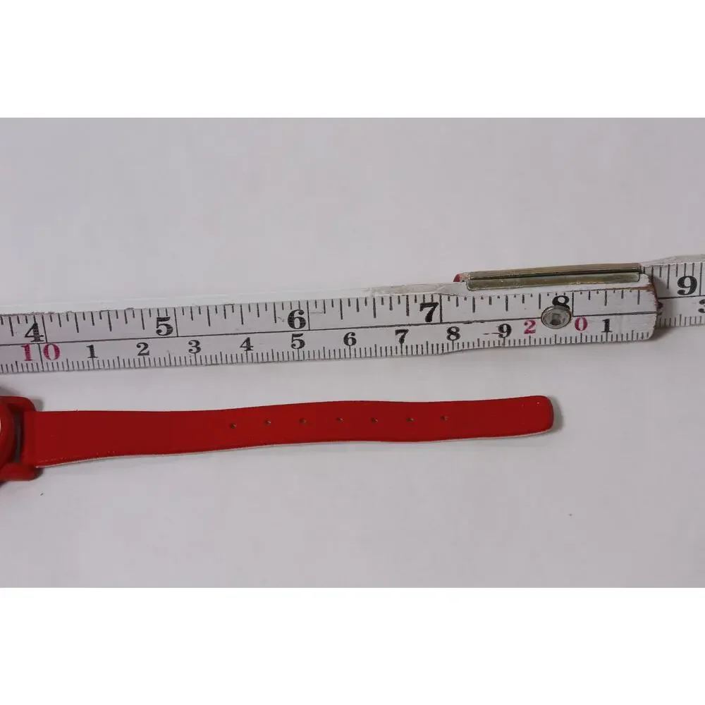 Disney Mickey Mouse Watch with Hands Arrows and Red Strap ~ 260209-WH 964